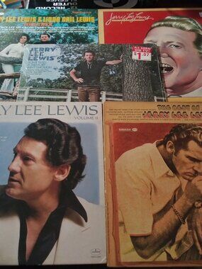 Good Lot of 5 Different VG+ Original SMASH & Mercury Records By Jerry Lee Lewis